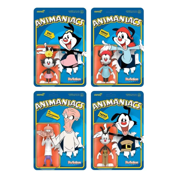 Super7 Animaniacs^Animaniacs Reaction Figures Wave 1 - Set Of 4