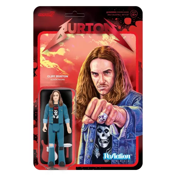 Super7 Cliff Burton^Cliff Burton Reaction Figure - Cliff 'Em All