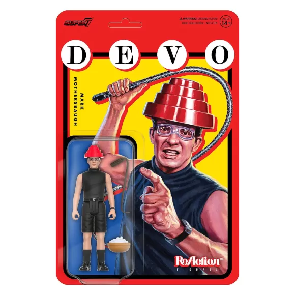 Super7 Devo^Devo Reaction Figure Wave 1 -Whip It Mark Mothersbaugh