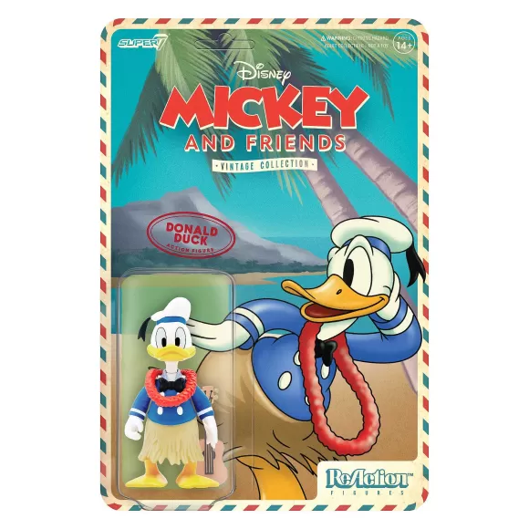 Super7 Disney^Disney Reaction Figures - Vintage Collection Wave 2 Full Set - Hawaiian Holiday (Set Of 4)