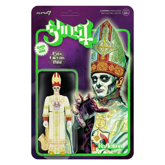 Super7 Ghost^Ghost Reaction - Papa Emeritus Nihil (Glow)