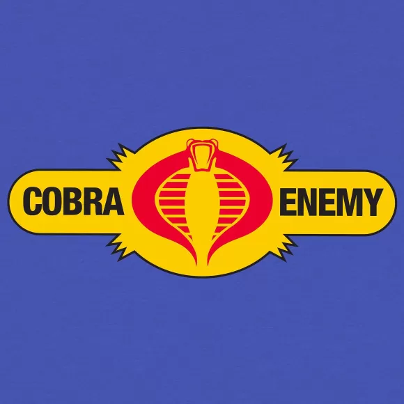 Super7 G.I. Joe^G.I. Joe Cobra Enemy T-Shirt - True Heather Blue