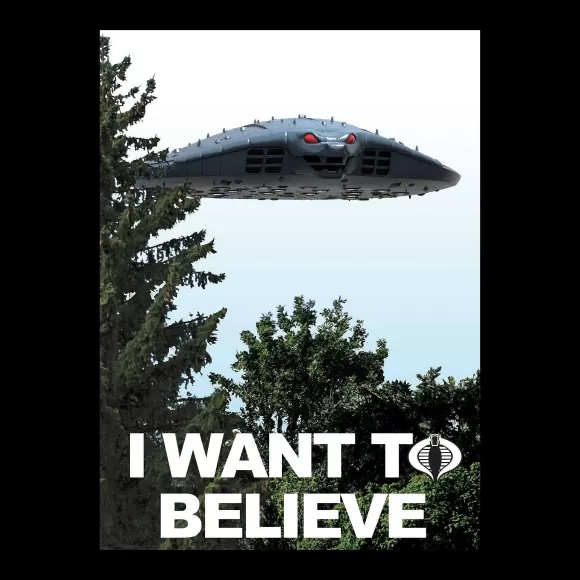 Super7 G.I. Joe^G.I. Joe I Want To Believe Mothership T-Shirt