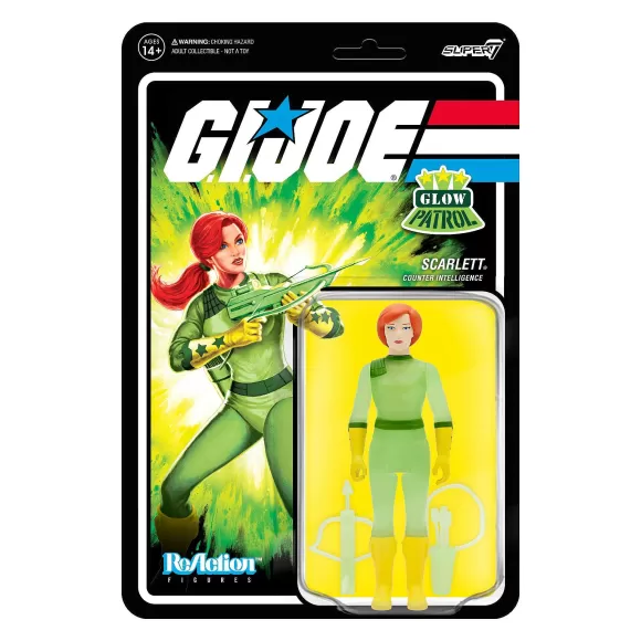 Super7 G.I. Joe^G.I. Joe Reaction Figures Wave 1B - Scarlett (Glow Patrol)