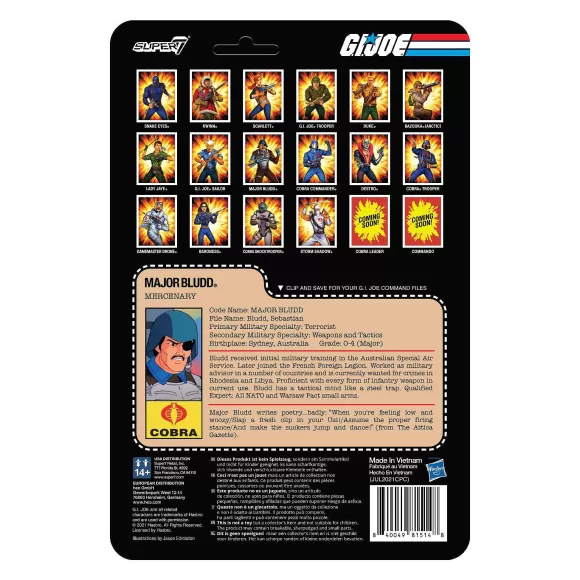 Super7 G.I. Joe^G.I. Joe Reaction Figures Wave 2 - Major Bludd