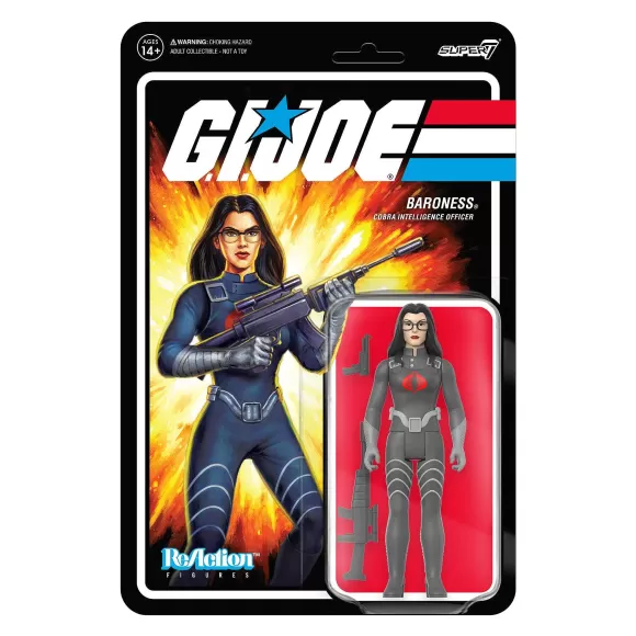 Super7 G.I. Joe^G.I. Joe Reaction Figures Wave 3 - Baroness (Cartoon V2)