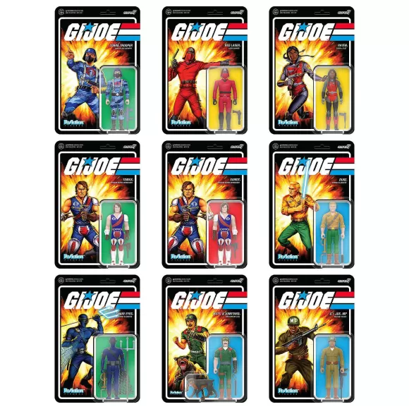 Super7 G.I. Joe^G.I. Joe Reaction Figures Wave 5 Set Of 9