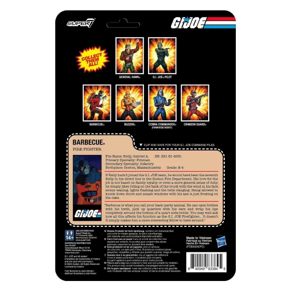 Super7 G.I. Joe^G.I. Joe Reaction Figures Wave 7 - Barbecue