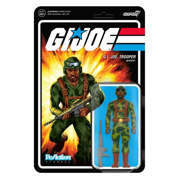 Super7 G.I. Joe^G.I. Joe Reaction Wave 4 - Trooper Beard (Dk Brown)