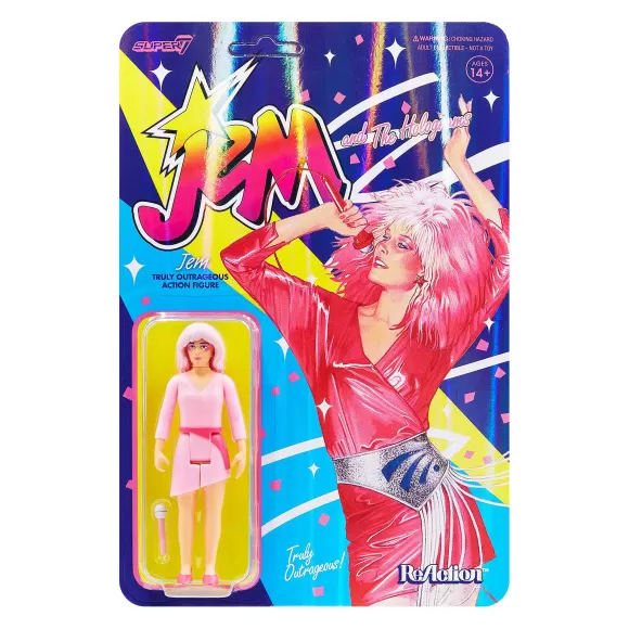 Super7 Jem And The Holograms^Jem And The Holograms Reaction Figure - Jem