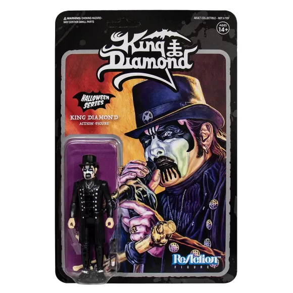 Super7 King Diamond^King Diamond Reaction Figure - King Diamond Top Hat