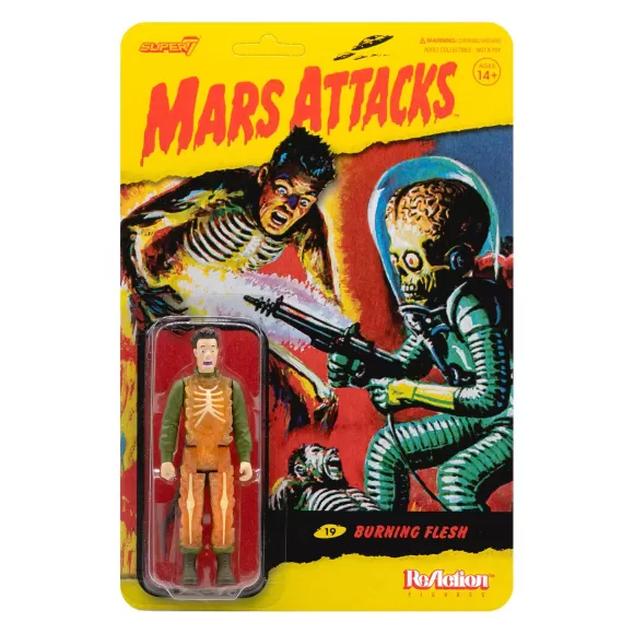 Super7 Mars Attacks^Mars Attacks Reaction Figure - Burning Flesh