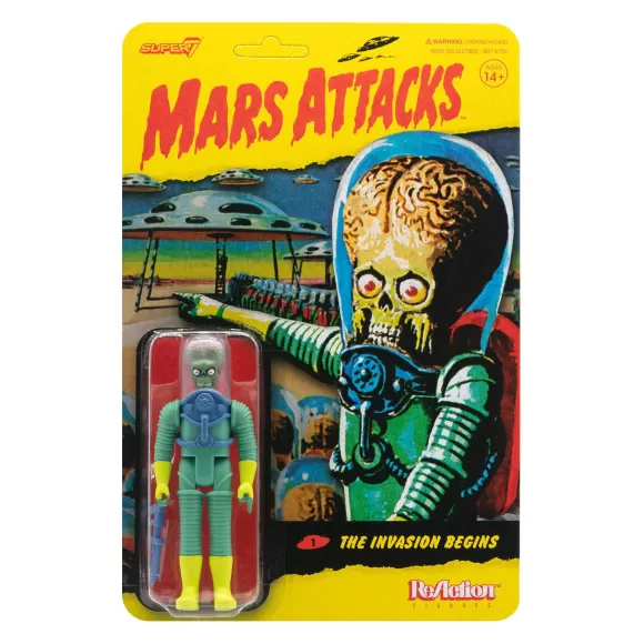 Super7 Mars Attacks^Mars Attacks Reaction Figure - The Invasion Begins