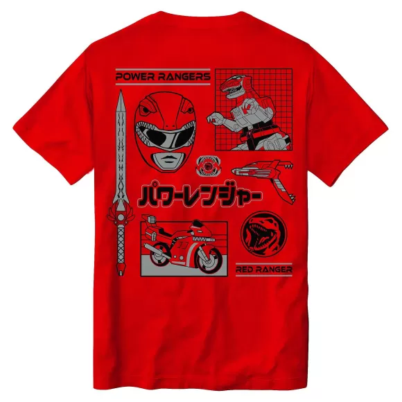 Super7 Mighty Morphin Power Rangers^Mighty Morphin Power Rangers - Red Ranger Dino T-Shirt