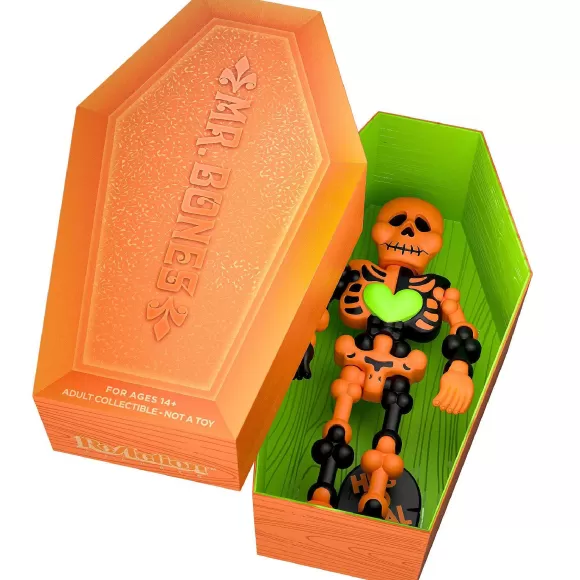 Super7 Mr. Bones^Mr. Bones Reaction - Mr. Bones (Orange/Black) [Coffin Box]