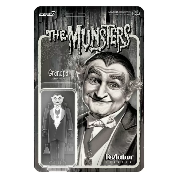 Super7 The Munsters^Munsters Reaction Figures Wave 2 - Grandpa (Grayscale)