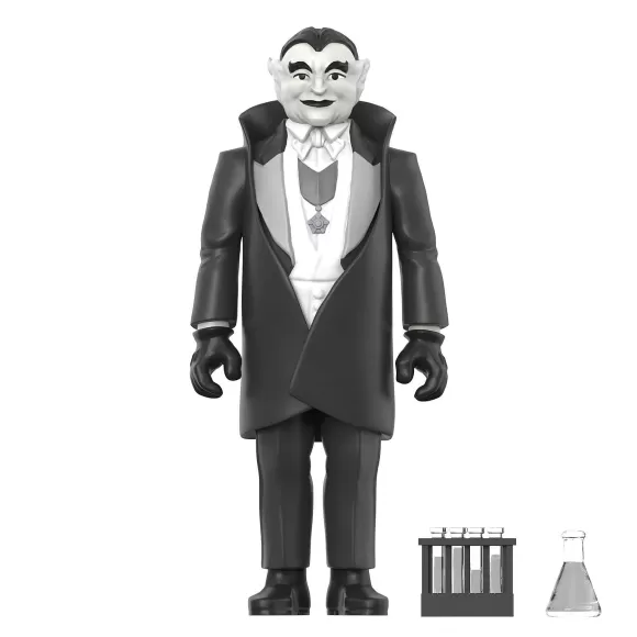 Super7 The Munsters^Munsters Reaction Figures Wave 2 Grayscale Set Of 3