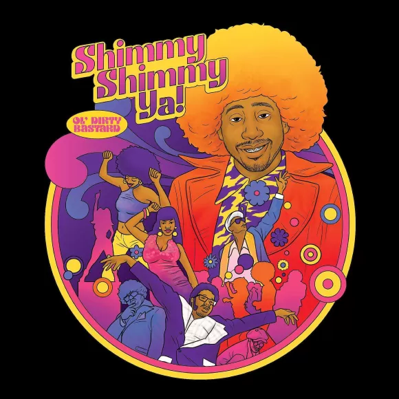 Super7 Odb^Ol' Dirty Bastard T-Shirts - Shimmy Shimmy Reaction Card Art