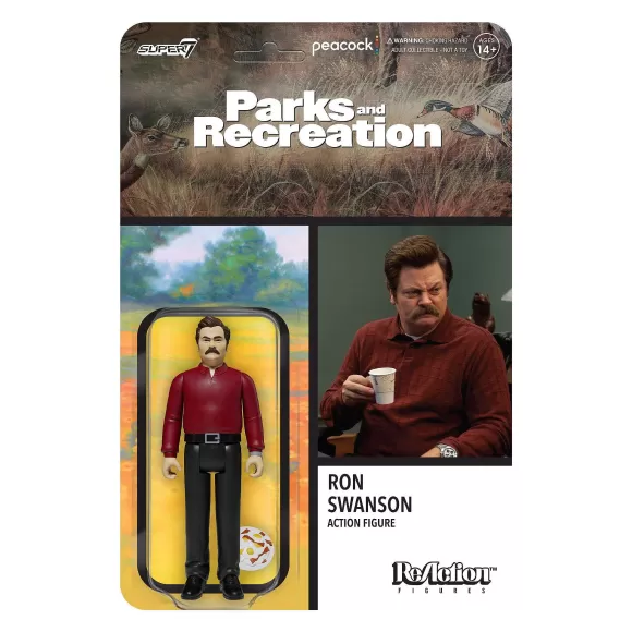 Super7 Parks And Recreation^Parks And Recreation Reaction Wave 1 - Ron Swanson