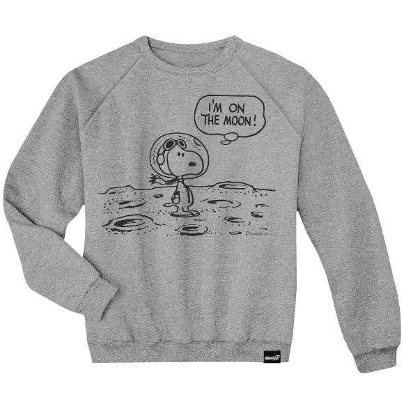 Super7 Peanuts^Peanuts Crewneck Sweatshirt - Snoopy On The Moon