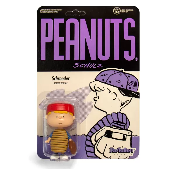 Super7 Peanuts^Peanuts Reaction Figure - Baseball Schroeder