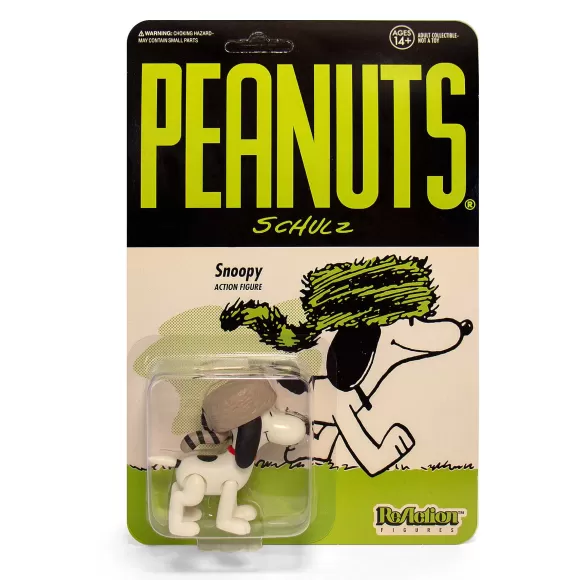 Super7 Peanuts^Peanuts Reaction Figure - Raccoon Hat Snoopy