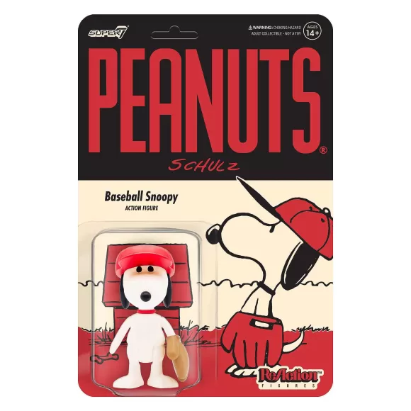 Super7 Peanuts^Peanuts Reaction Figure Wave 5 - Baseball Snoopy