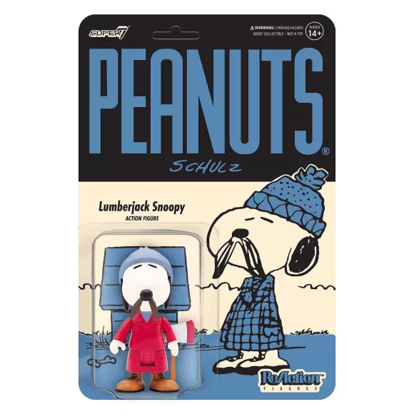 Super7 Peanuts^Peanuts Reaction Figure Wave 5 - Lumberjack Snoopy