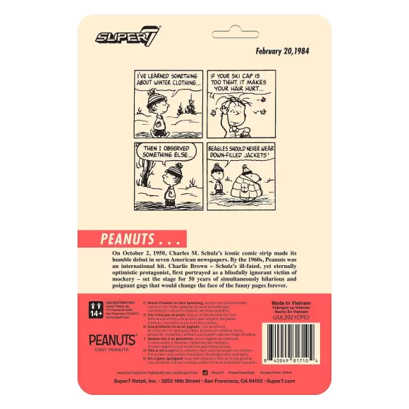 Super7 Peanuts^Peanuts Reaction Figure Wave 5 - Puffy Coat Snoopy