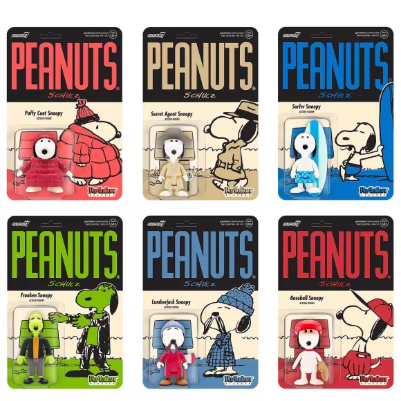 Super7 Peanuts^Peanuts Reaction Wave 5 - 6 Figure Set