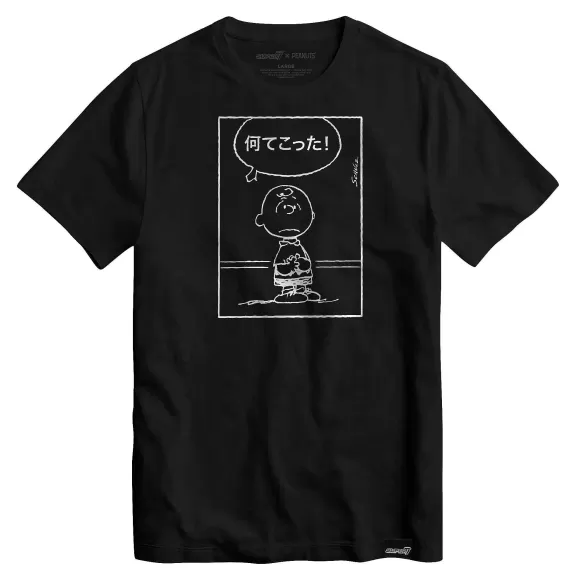 Super7 Peanuts^Peanuts T-Shirt - Good Grief (Japanese) (Black)