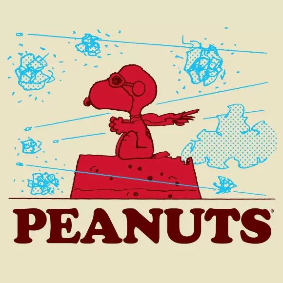 Super7 Peanuts^Peanuts T-Shirt - Snoopy Flying Ace