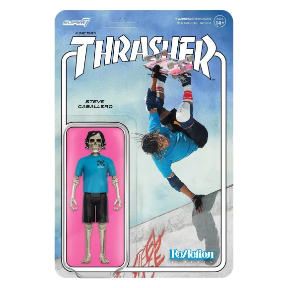 Super7 Powell-Peralta^Powell-Peralta Reaction Figure - Steve Caballero (Thrasher)