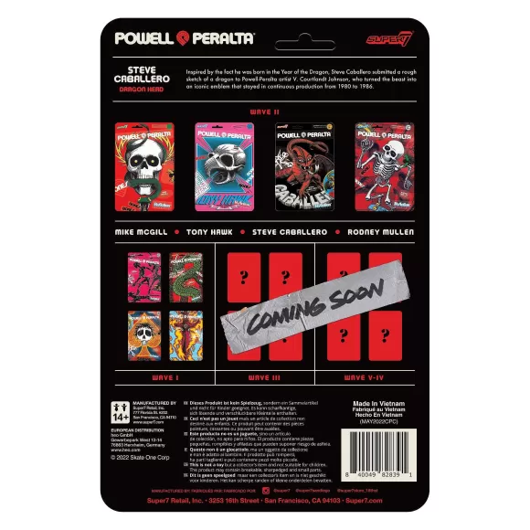 Super7 Powell-Peralta^Powell-Peralta Reaction Figure Wave 2 - Steve Caballero Dragon