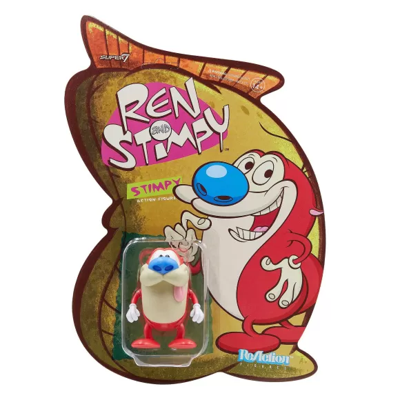 Super7 Ren & Stimpy^Ren & Stimpy Reaction Figure Wave 1- Stimpy