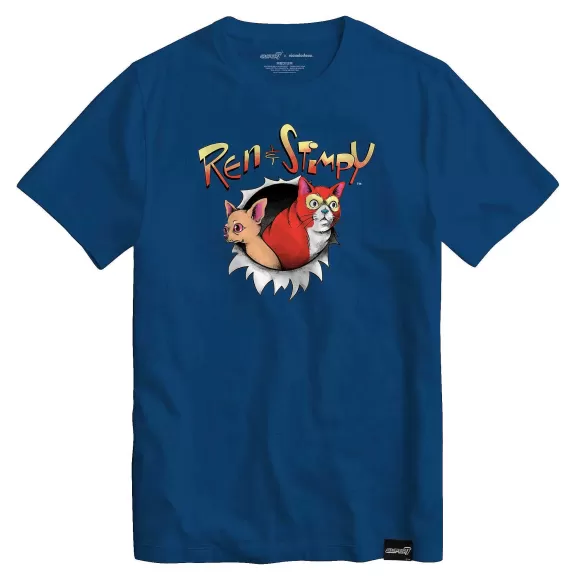 Super7 Ren & Stimpy^Ren & Stimpy T-Shirt - Realistic Ren & Stimpy