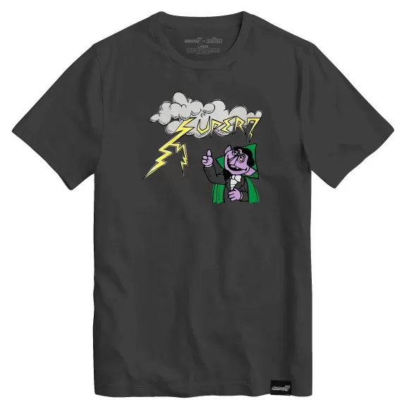 Super7 Sesame Street^Sesame Street T-Shirt - The Count Storm