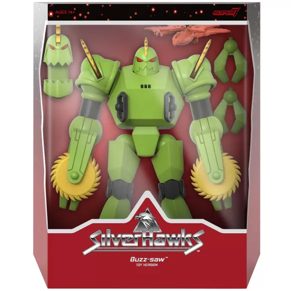 Super7 Silverhawks^Silverhawks Ultimates! Wave 4 - Steelheart, Quicksilver, Mon*Star & Buzz-Saw