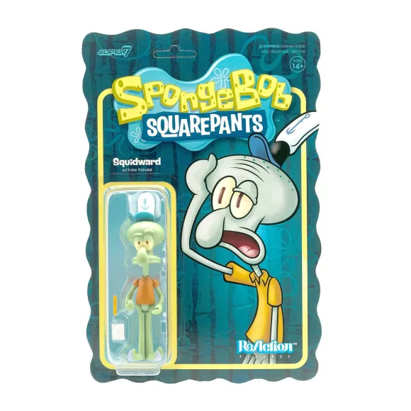 Super7 Spongebob Squarepants^Spongebob Squarepants Reaction Wave 1 - Squidward