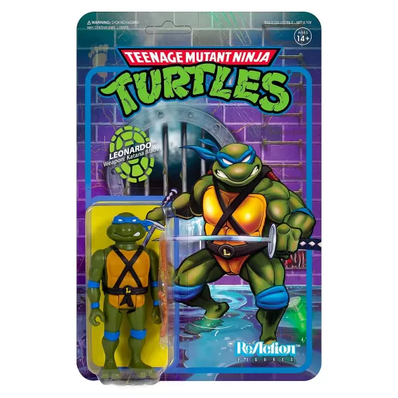 Super7 Teenage Mutant Ninja Turtles^Teenage Mutant Ninja Turtles Reaction Figure - Leonardo