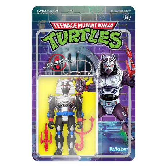 Super7 Teenage Mutant Ninja Turtles^Teenage Mutant Ninja Turtles Reaction Wave 6 - Chrome Dome