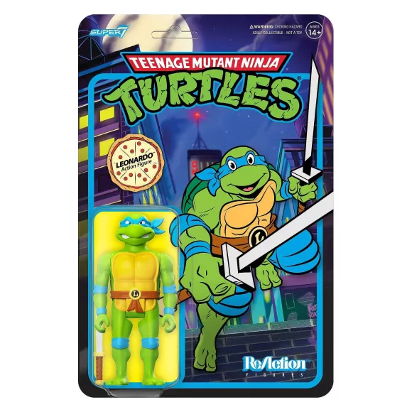 Super7 Teenage Mutant Ninja Turtles^Teenage Mutant Ninja Turtles Reaction Wave 7 - Leonardo Toon