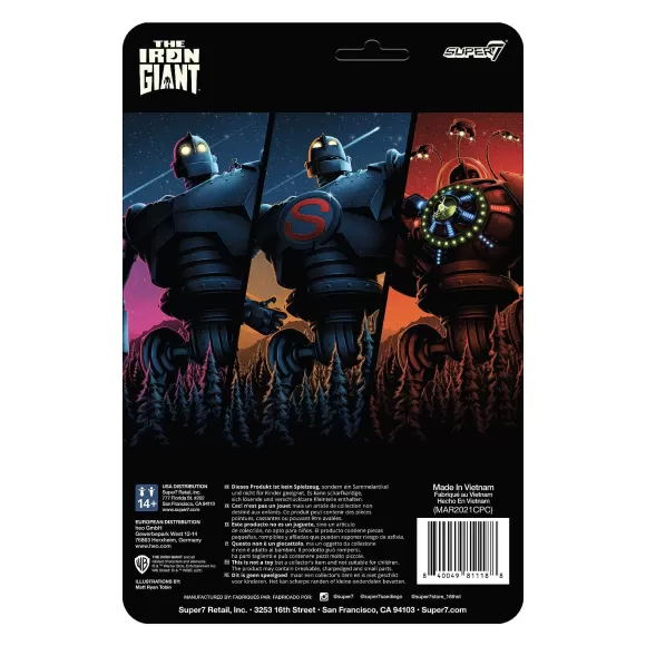 Super7 The Iron Giant^The Iron Giant Reaction Figure - Super Iron Giant