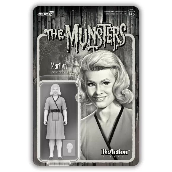 Super7 The Munsters^The Munsters Reaction Wave 3 - Marilyn Munster (Grayscale)