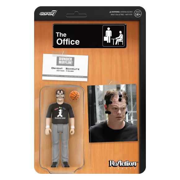 Super7 The Office^The Office Reaction Figures Wave 2 - Dwight Schrute (Basketball)