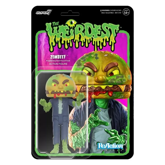 Super7 The Weirdest^The Weirdest Reaction Figures Wave 05 - Zombeef (Rotten Rangers)