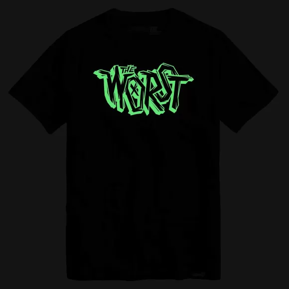 Super7 The Worst^The Worst T-Shirt - Logo (Glow-In-The-Dark)