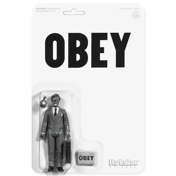 Super7 They Live^They Live Reaction Figure - Male Ghoul (Black & White)