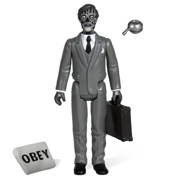 Super7 They Live^They Live Reaction Figure - Male Ghoul (Black & White)