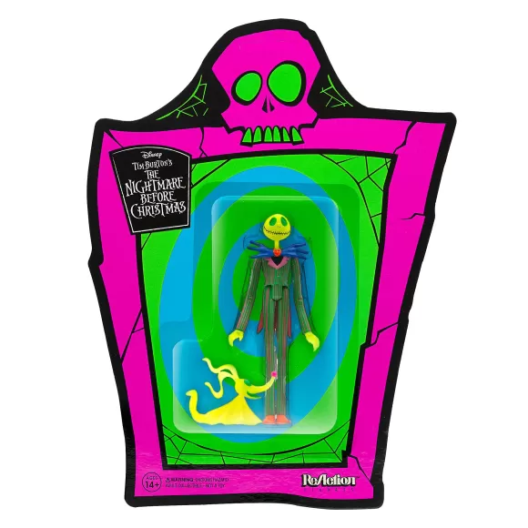 Super7 Disney^Tim Burton'S Nightmare Before Christmas Reaction Figure - Jack Skellington Neon And Glow-In-The-Dark (Sdcc 2020)